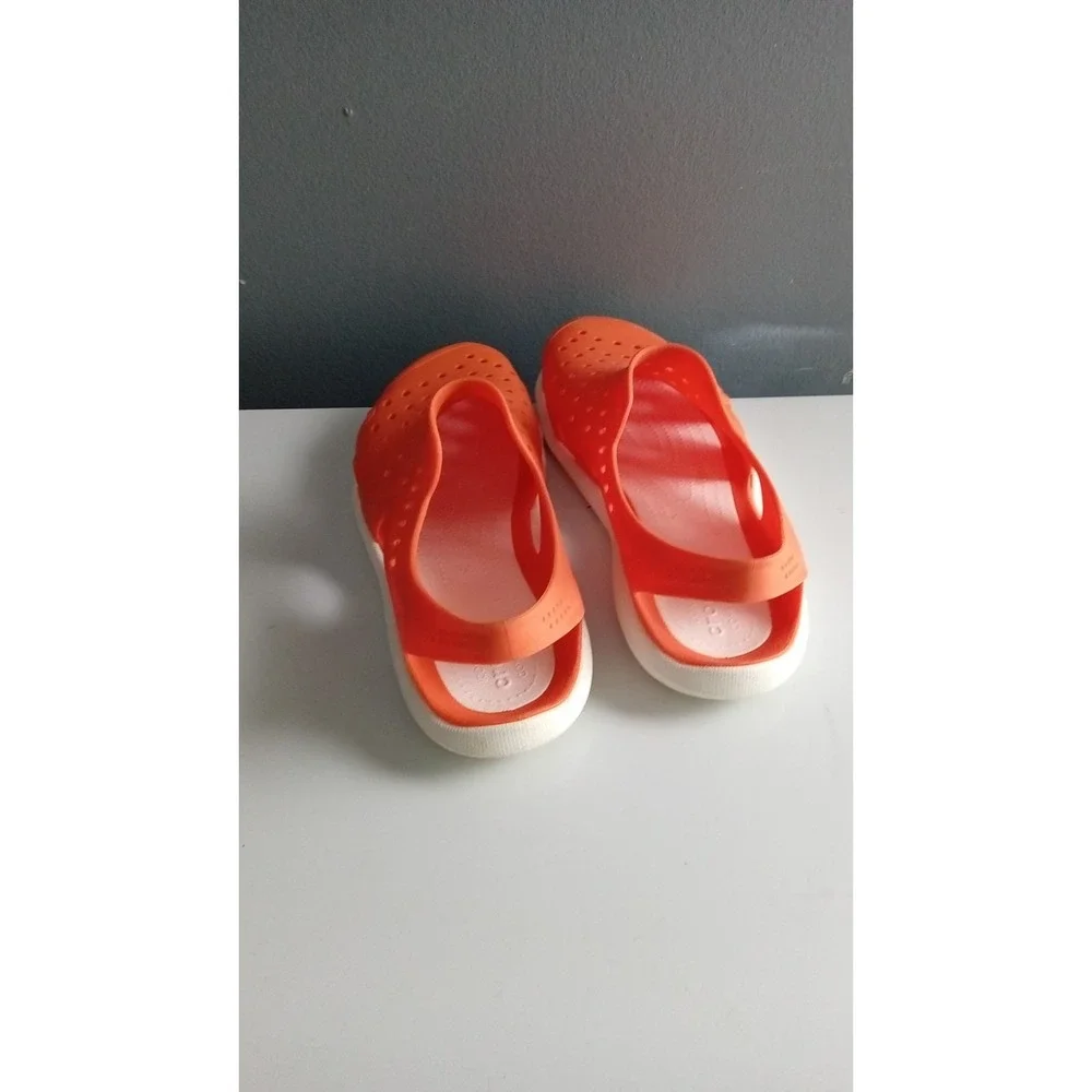 Orange Clogs Sandals Slip On Water Shoes Beach Pool Summer Comfort